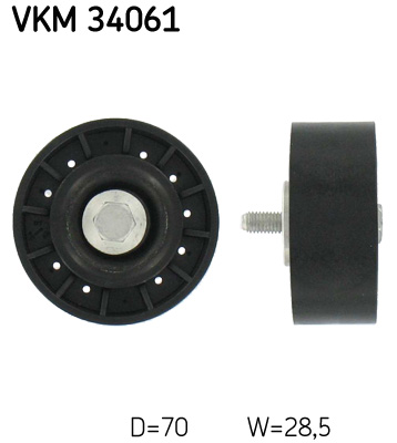 SKF Umlenk-/Führungsrolle, Keilrippenriemen VKM 34061